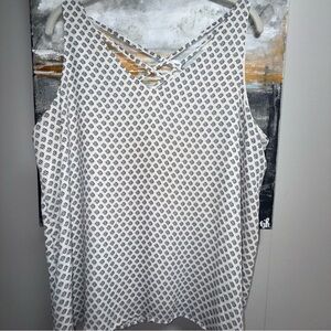 Maurice’s Navy & White Patterned Tank